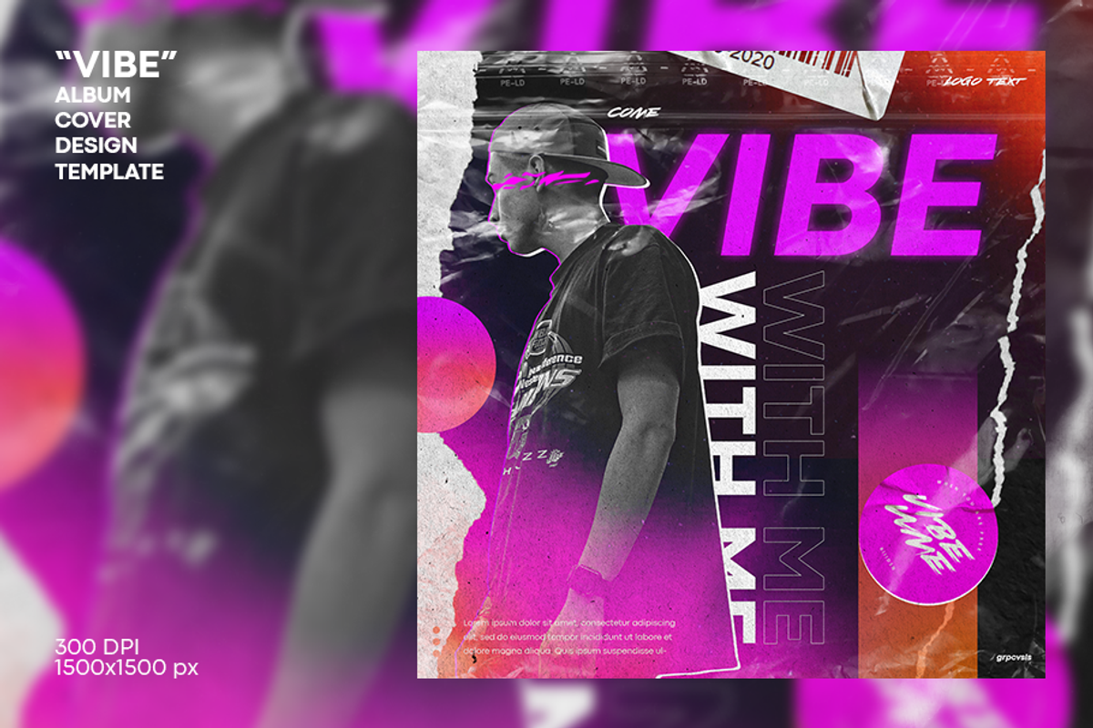 Vibe Album Cover Design Template, a Marketing Template by PresetHeroes