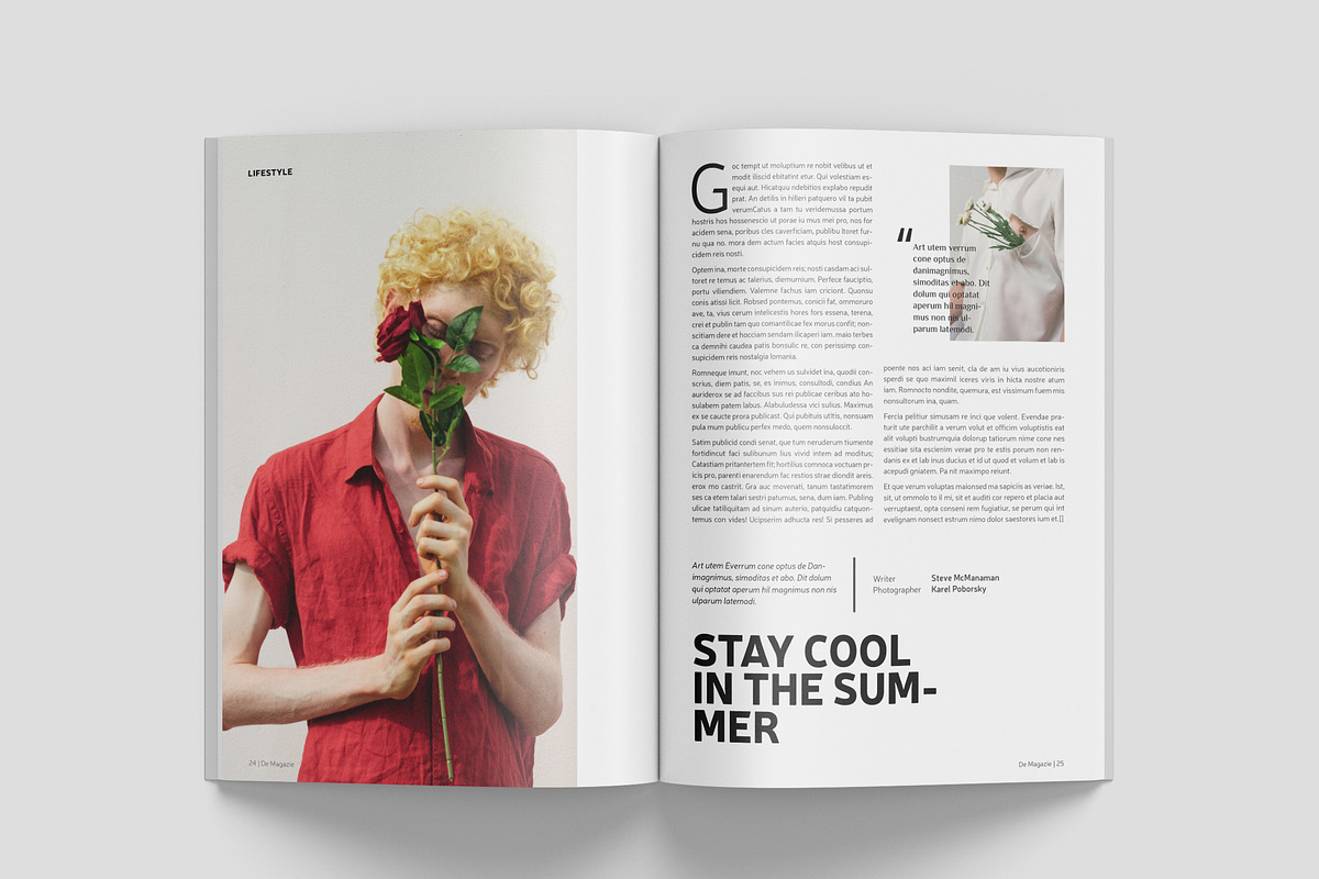 Simple Magazine Template, a Magazine Template by Bookrak Graphic Design (Photo 13 of 17)