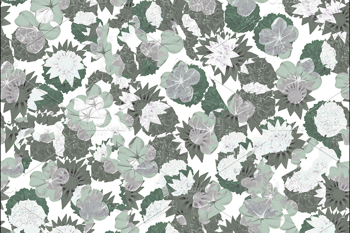 Rustic Floral Pattern Kit, a Pattern Graphic by DanFLCreativo