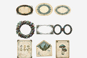 Patina Blue Vintage Ephemera PNG, a Seasonal Illustration by Tanya Kart (Thumbnail 13 of 15)