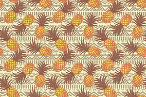 Bright Pineapples Patterns Set