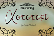 Xororosi, a Script Font by Canden Meutuah (Thumbnail 1 of 6)