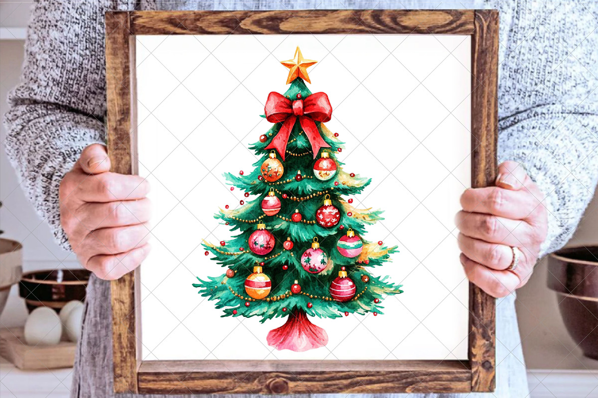 Christmas Tree Brush Stroke Bundle, an Illustration by SinaCreation (Photo 5 of 7)