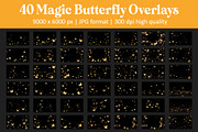 Magic Butterfly Overlays, an Object Graphic by DreamyOverlay (Thumbnail 4 of 4)