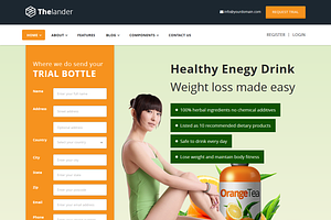 Thelander Landing Page Template