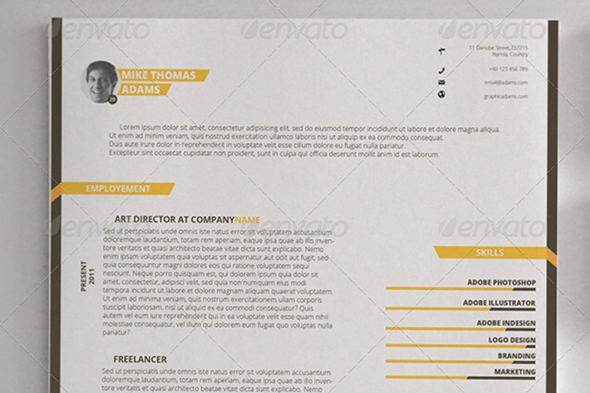 Retro Resume, a Resume Template by MusiqueDesigns (Photo 2 of 2)