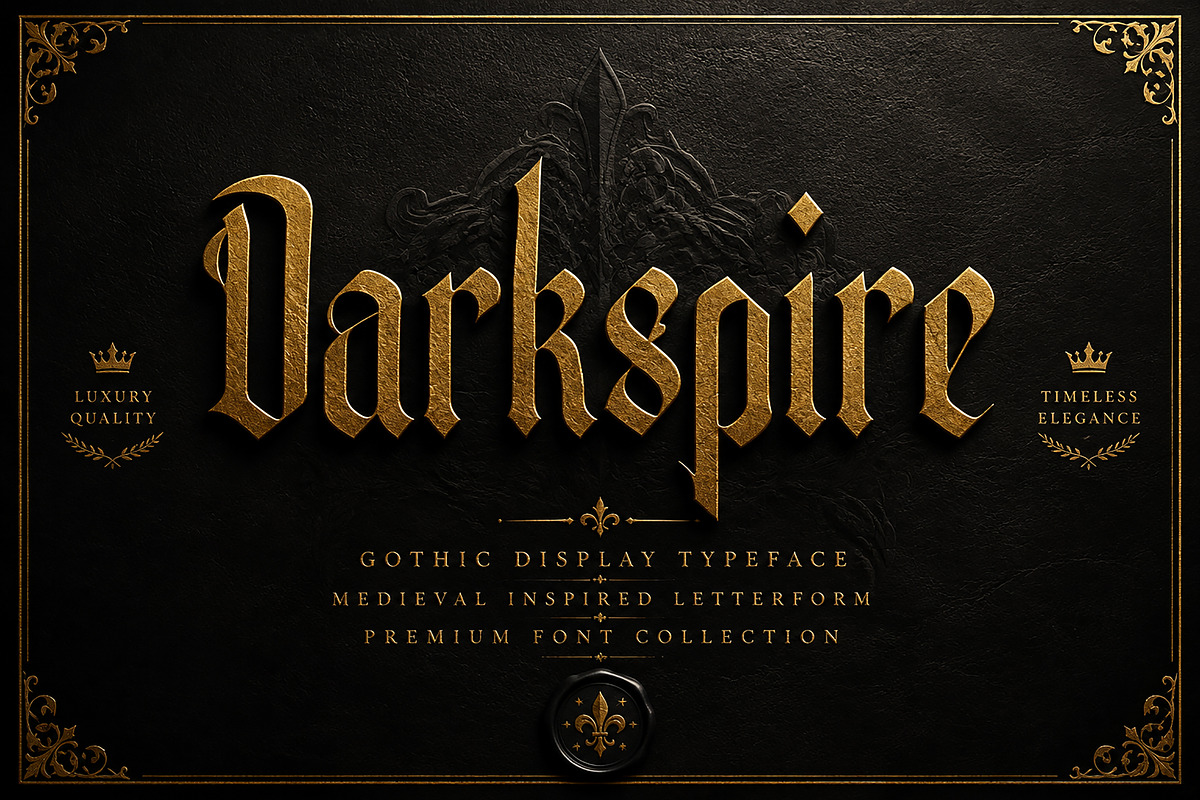 Darkspire, a Blackletter Font by Wow Magic (Photo 3 of 4)