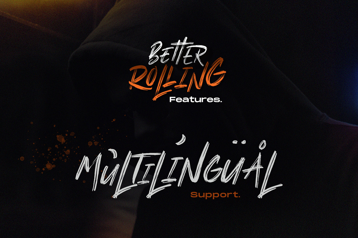 Better Rolling - Brush Font, a Font by Masanis (Photo 10 of 12)
