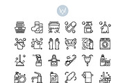 30 Cleaning Icon Sets, an Outline Icon by VINZENCE STUDIO (Thumbnail 4 of 4)