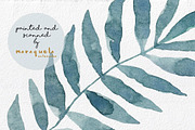 Palm Leaves watercolor hand painted, a Decorative Illustration by MaraquelaStudio (Thumbnail 4 of 4)
