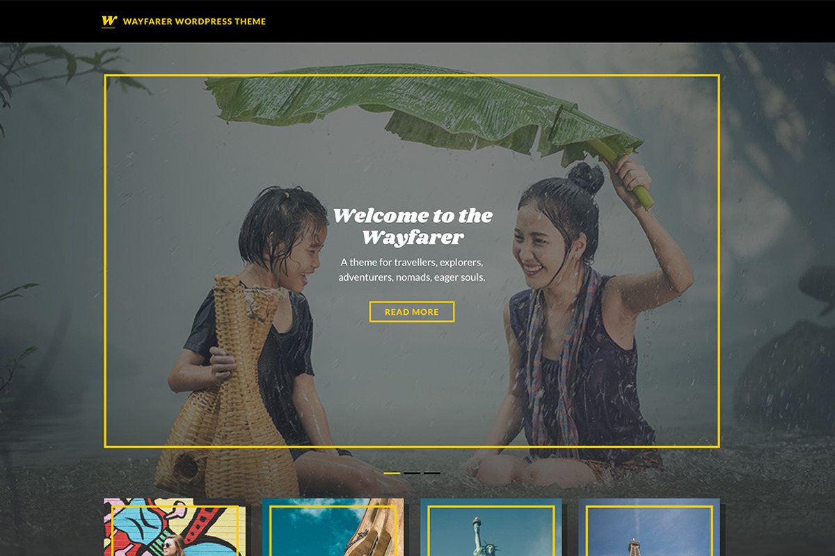 Wayfarer WordPress Theme, a WordPress Template by Theme Junkie (Photo 1 of 4)