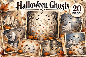 Halloween Ghosts Junk Journal