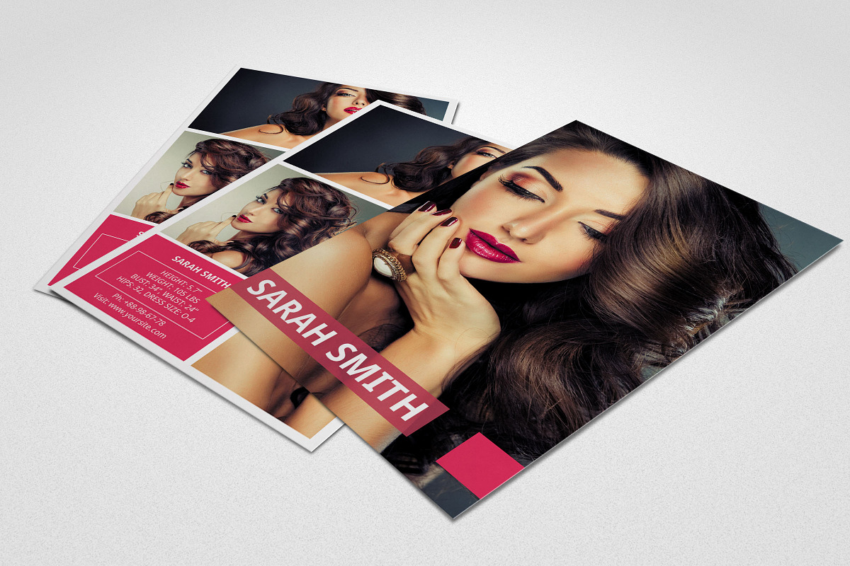 Modeling Comp Card, a Flyer Template by DGTouch (Photo 3 of 3)