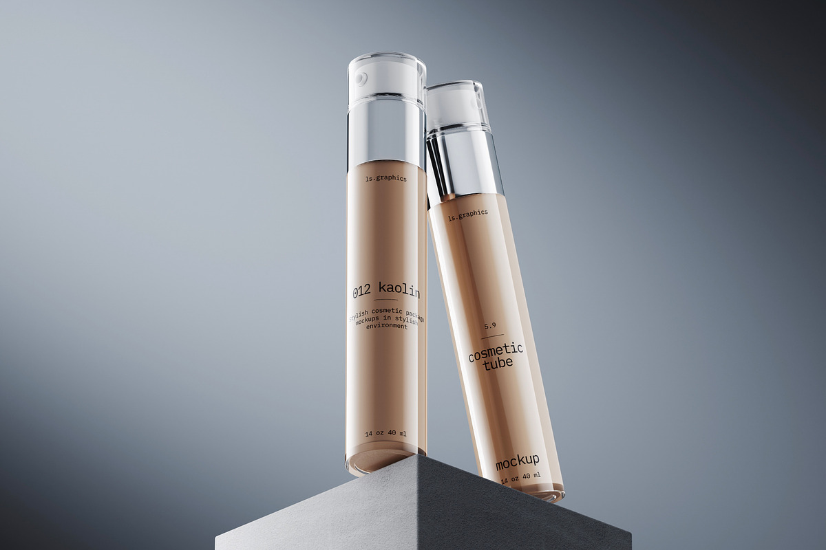 Kaolin, Cosmetic Mockups, a Packaging Mockup by ls.graphics (Photo 6 of 10)