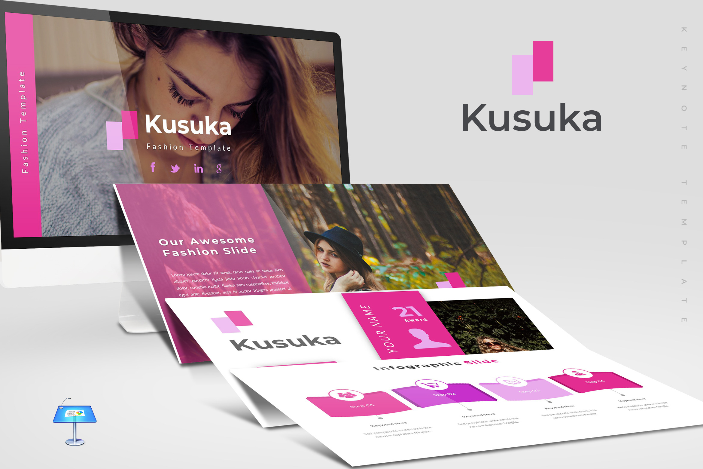 Kusuka - Keynote Template, a Presentation Template by AQR Studio