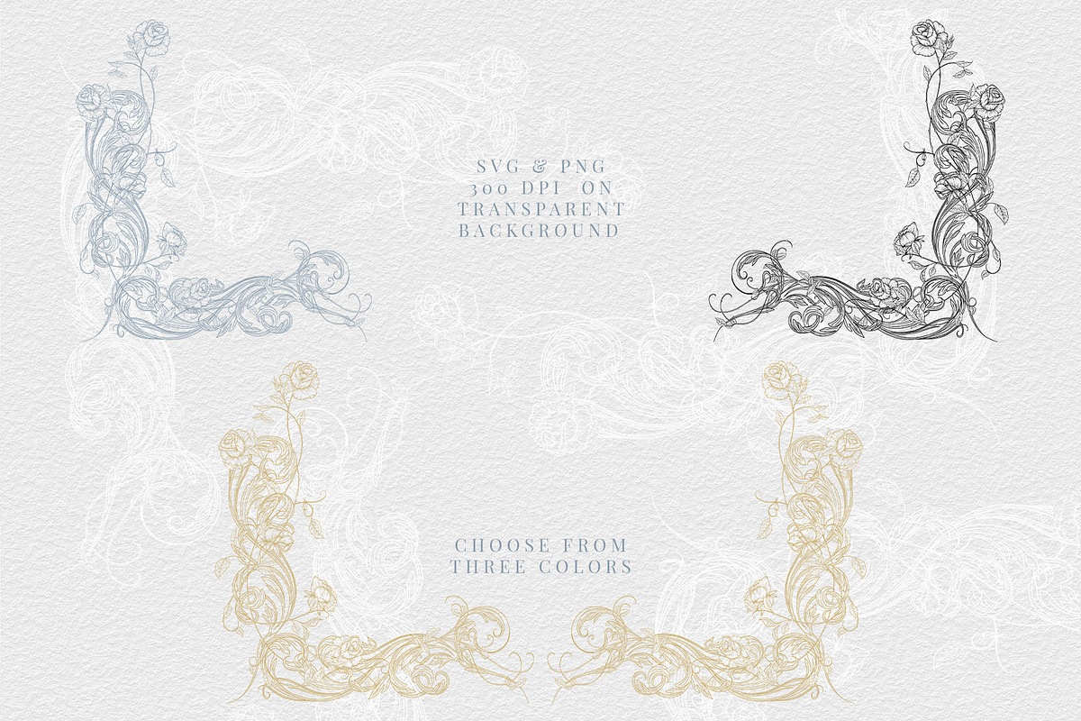Elegant Rose Collection Vol 1, a Decorative Illustration by AW Studios (Photo 5 of 10)