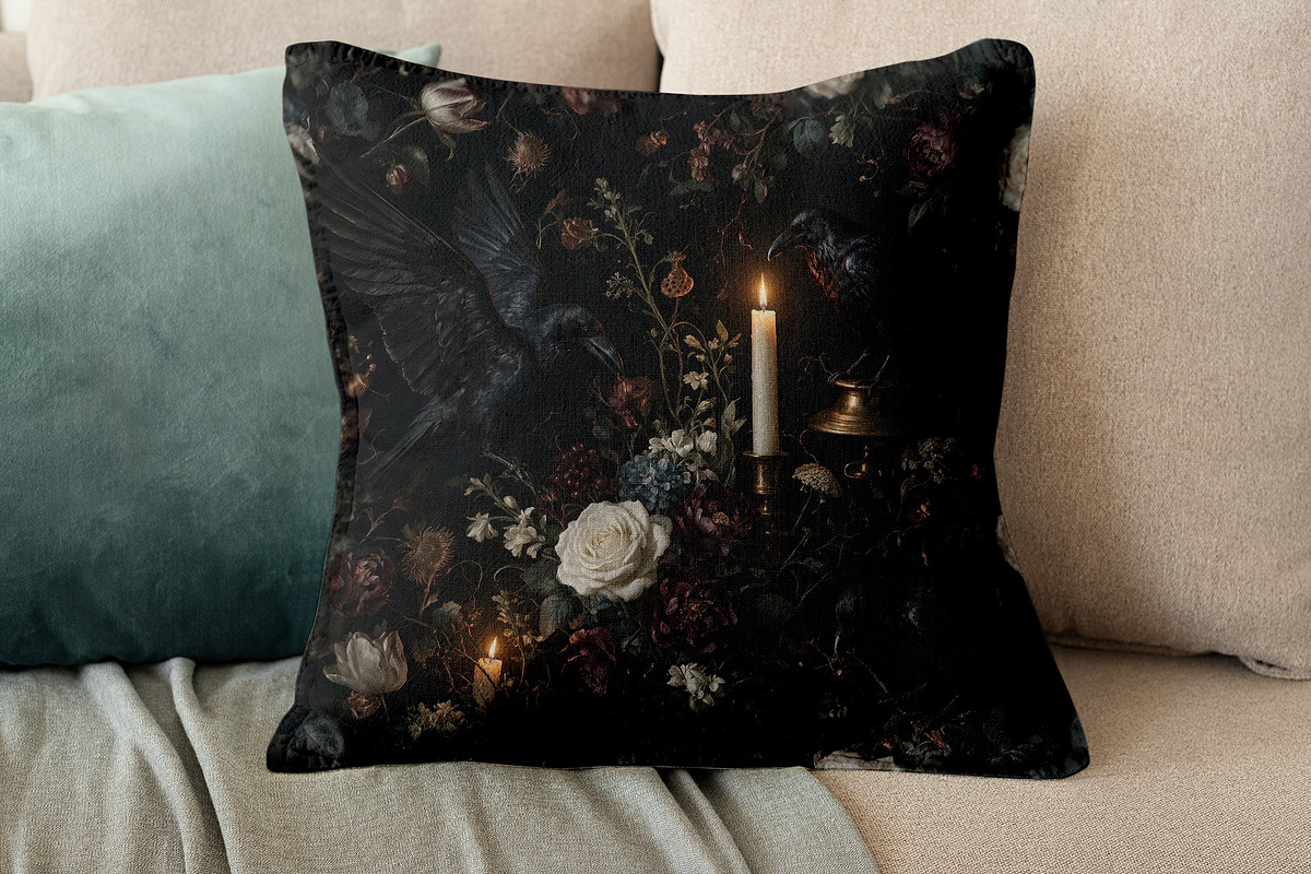 RAVEN'S NIGHT Seamless Pattern, a Pattern Graphic by AYAKA Studio Co. (Photo 5 of 10)