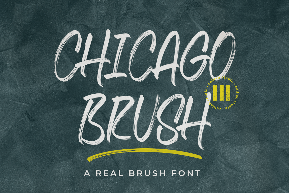 Chicago Brush | A Brush Font, a Font by Colllab Studio (Photo 1 of 18)