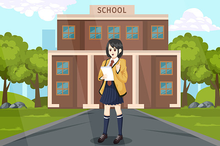 Back to School Flat Illustration