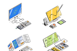 Computer Control Illustrations, a Technology Illustration by Selektor