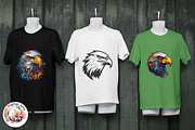 Watercolor Eagle Logo art style, an Object Graphic by Negarin Digital Art (Thumbnail 6 of 11)
