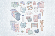 Baby nursery clipart collection, an Illustration by Nevermind (Thumbnail 3 of 6)