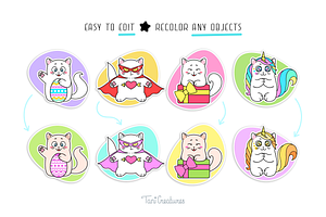 Cat Holidays Clipart Collection