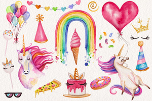 Watercolor Unicorn Birthday Party