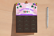 One-Page Wall Calendar 2024 Design, a Stationery Template by Annudesign (Thumbnail 7 of 7)