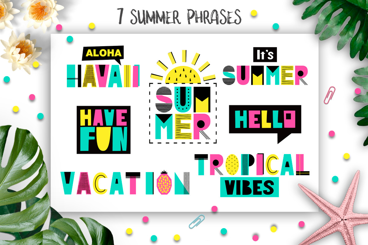Summer graphic collection, a Texture Illustration by EkaterinaKiriy (Photo 5 of 9)