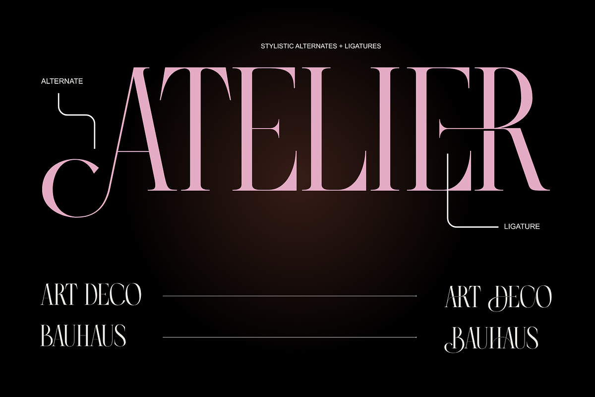 Asfar - Modern Ligatures Font, a Serif Font by Nirmana Visual (Photo 8 of 10)