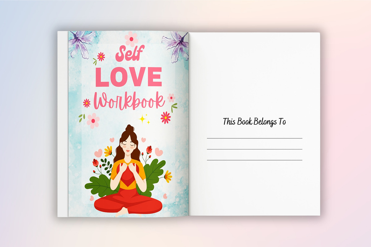Self-Love Workbook & Planner, a Stationery Template by Designmela01 (Photo 6 of 8)