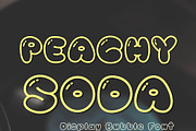 Bubble Display Font - Peachy Soda, a Handwritten Font by ZoloDesignHub (Thumbnail 5 of 7)