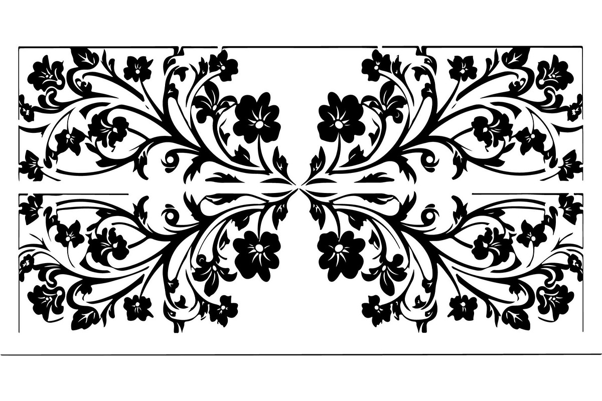 Vintage Ornamental Panel Frame, a Decorative Illustration by Designer_Momina (Photo 14 of 21)