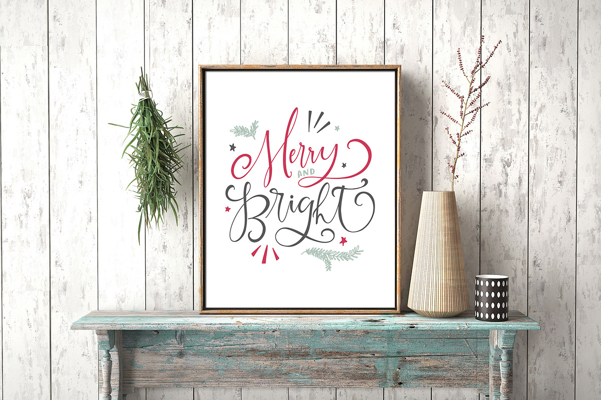 Farmhouse Christmas Lettering Kit, an Illustration by Callie Rian & Co. (Photo 2 of 16)