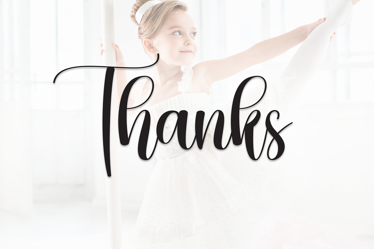 Ballet | Script Font, a Handwritten Font by Scratchones (Photo 9 of 9)