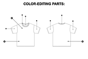 Oversize Tshirt Vector Flat Mockup, a Shirt Mockup by Infinity Mockups (Thumbnail 4 of 8)