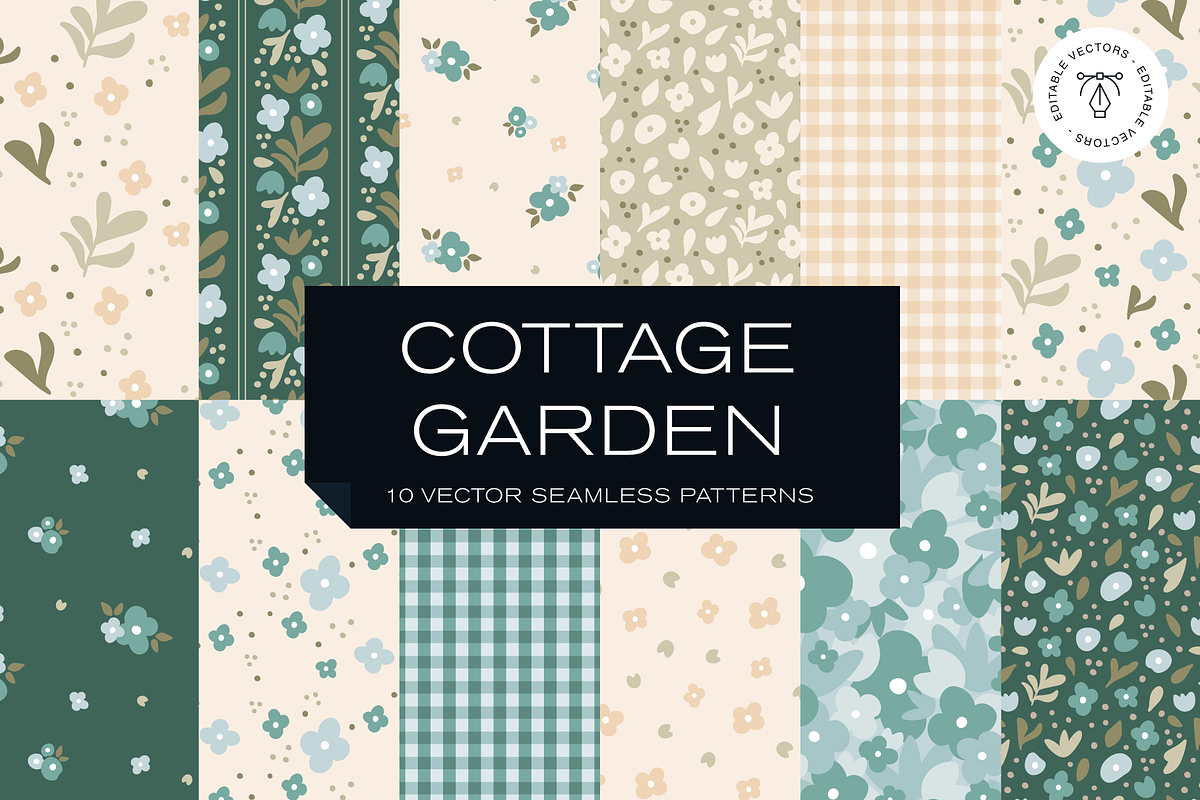 Cottage Garden | Pattern Collection, a Pattern Graphic by Rxmi Studio (Photo 1 of 9)