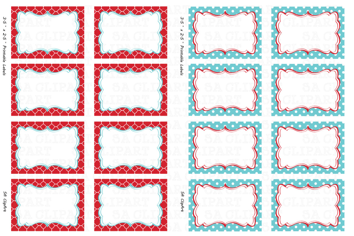 Printable labels Set, an Illustration by SA ClipArt (Photo 3 of 3)