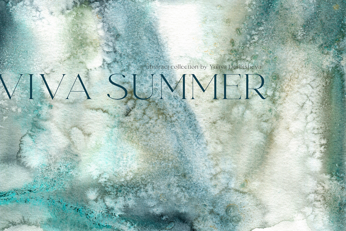 Ocean watercolor summer background, a Texture Graphic by Yuliya Derbisheva (Photo 13 of 18)
