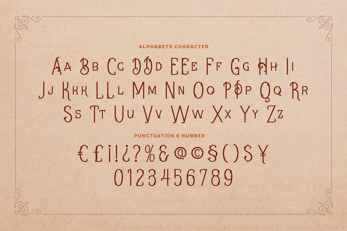 Merisk – Victorian Ornamental Font, a Blackletter Font by Imoodev (Photo 5 of 5)