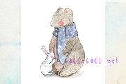 Best friends forever, an Animal Illustration by Vavavka (Thumbnail 5 of 10)