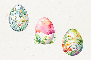 Watercolor Easter Clip Art II