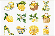 Lemon Clipart Summer Fashion Cottage, an Illustration by Sublimation Artist (Thumbnail 3 of 6)