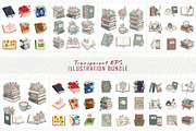 Collection of vintage floral books, a Decorative Illustration by Sofia's Fashion (Thumbnail 4 of 4)
