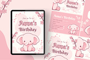 Birthday Party Canva Invitation, a Design Template by TemplateCastleStore (Thumbnail 2 of 6)