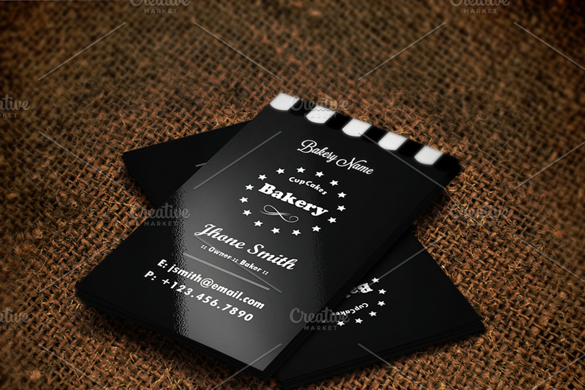 Creative Bakery Business Card, a Business Card Template by Awns Creators (Photo 1 of 4)