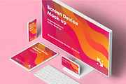 Responsive Clay Screen Device Mockup, a Device Mockup by zippypixelstudio (Thumbnail 2 of 13)