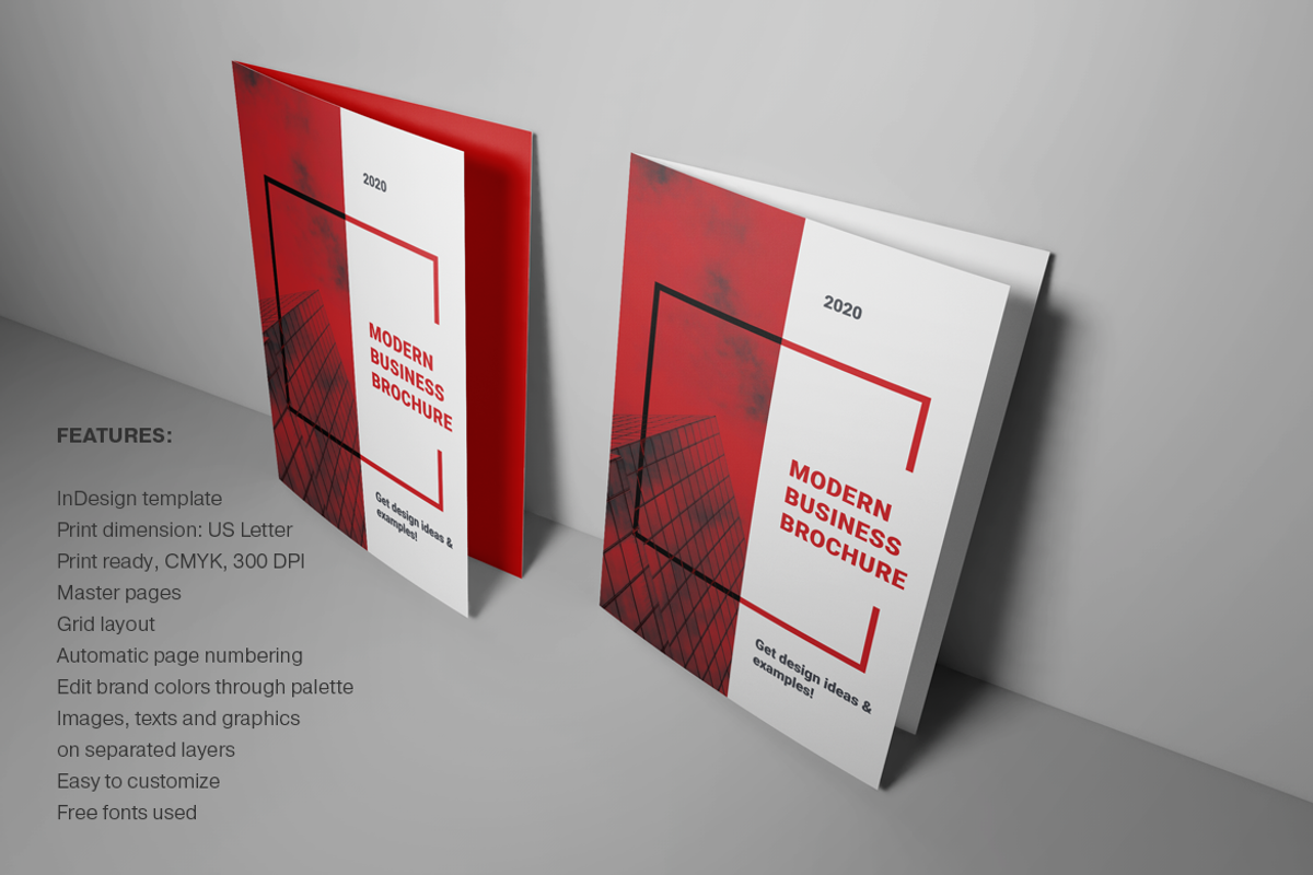 Red Business Brochure Template, a Brochure Template by Boris Cupac (Photo 8 of 8)