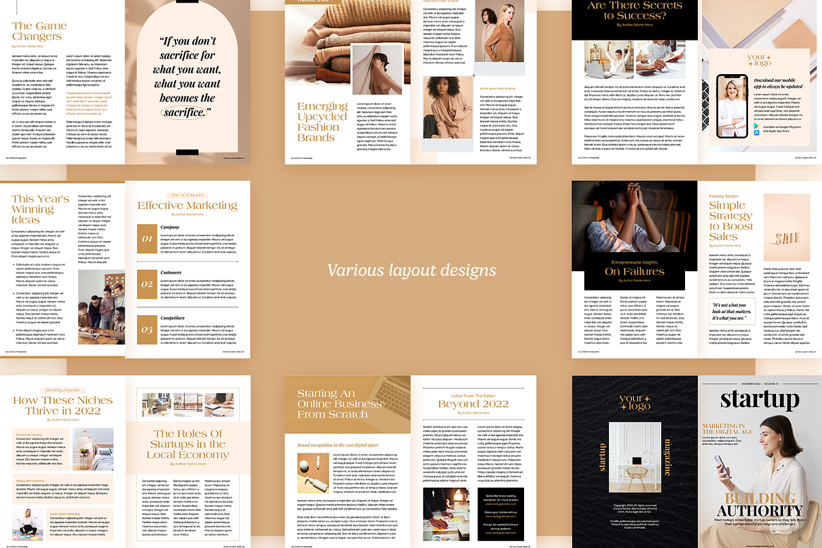 Startup Magazine Volume 1, a Magazine Template by Creatif Foundry (Photo 4 of 7)